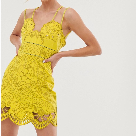 ASOS Dresses & Skirts - Asos Mini Dress with Rope Straps and Embroidery